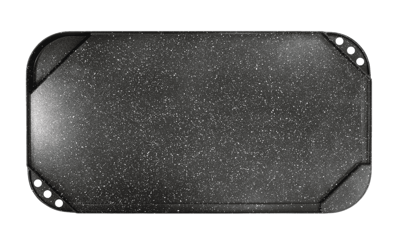 PARRILLA REVERSIBLE DE ALUMINIO FUNDIDO C/NEGRO MÁRMOL