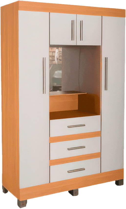 ROPERO RHEA M1 C/ADOBE MARFIL 4 PUERTAS