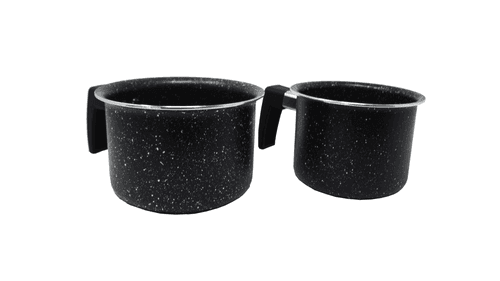 JUEGO DE LECHEROS DE MÁRMOL MANGO NEGRO (2 PIEZAS) - WESTINGHOUSE