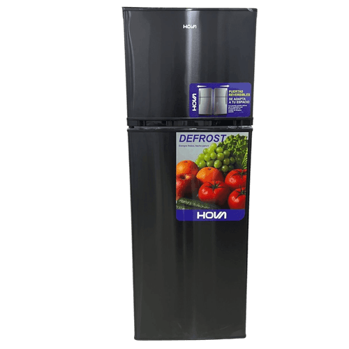 REFRIGERADOR 206 LITROS DEFROST C/BLACK INOX - HOVA