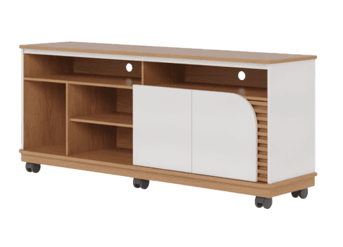 MESA TV COLIBRI JURERE 65" COLOR FREIJO/OFF WHITE 