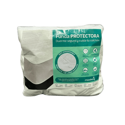 PROTECTOR PARA COLCHON IMPERMEABLE 105X200 CM - MAXIKING 
