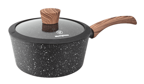 CACEROLA 18 CM DE MÁRMOL MANGO MADERA C/TAPA - WESTINGHOUSE