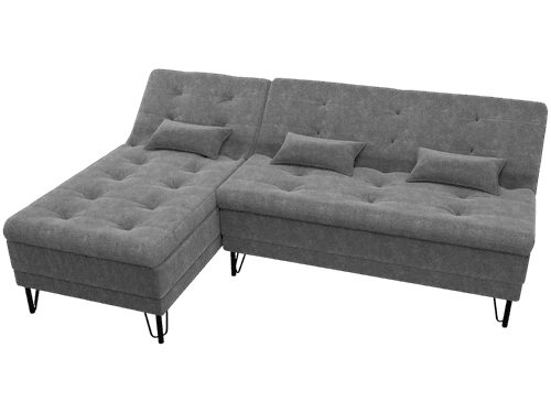 SOFÁ CAMA NICE (2LUG + CHAISE) COLOR GRIS