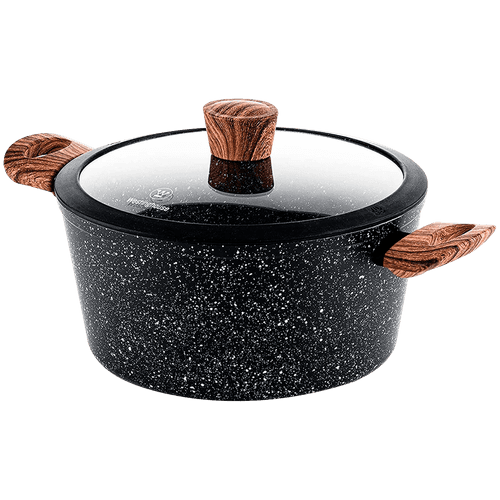 OLLA ANTIADHERENTE DE MÁRMOL CON TAPA 24 CM - WESTINGHOUSE