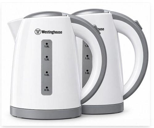 PACK HERVIDOR DE AGUA 1,8L PLÁSTICO C/ BLANCO - WESTINGHOUSE