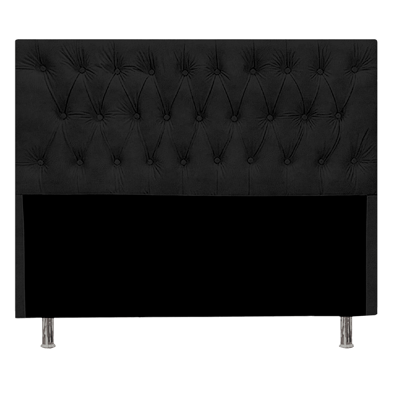 RESPALDAR CRISTAL 1 1/2 PLAZAS COLOR NEGRO CUERO