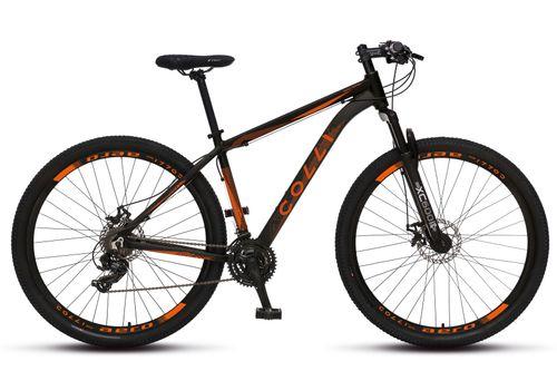 BICICLETA ATALANTA DE ALUMINIO NEGRO Y NARANJA ARO 29 - COLLI