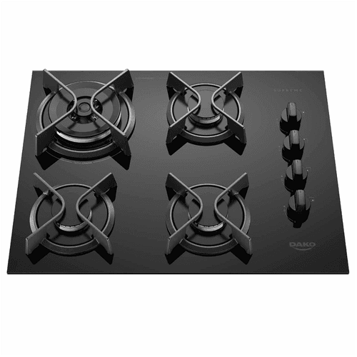 ENCIMERA SUPREME GLASS 4 HORNILLAS - DAKO