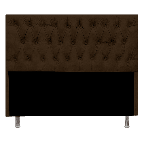 RESPALDAR CRISTAL 1 1/2 PLAZAS COLOR CAFÉ CUERO
